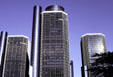 Towers of Renaissance Center. Detroit, MI.