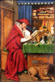 St Jerome in His Study painting by Jan van Eyck at Detroit Institute of Arts. Detroit, MI
