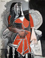 Seated Woman painting by Pablo Picasso at Detroit Institute of Arts. Detroit, MI.