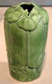 Earthenware vase with cyclamens by Tiffany Favrile Pottery of New York City at Detroit Institute of Arts. Detroit, MI.