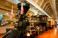 Rogers Locomotive Works 4-4-0 wood-burning locomotive at Henry Ford Museum. Dearborn, MI.