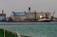 Great Lakes freighter American Victory on Detroit River. MI.