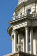 Dome columns of Michigan State Capitol. Lansing, MI.