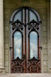 Front door of Michigan State Capitol. Lansing, MI.