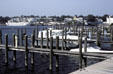 Harbor with cruise ship. Charlevoix, MI.