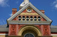 Terra cotta & brickwork details of Lenawee County Courthouse. Adrian, MI.