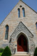 Cathedral of our Merciful Saviour Episcopal Church entrance. Faribault, MN.