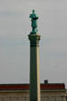 Minnesota Civil War Monument with statue of first Minnesotan to volunteer in 1861. St. Paul, MN.