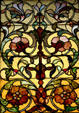 Stained glass windows of James J. Hill House. St. Paul, MN.