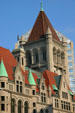 Facade details of Landmark Center originally a courthouse, now a performance center. St. Paul, MN.