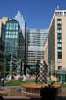 Plaza Mall entrance to Mayo Clinic toward Gonda Building. Rochester, MN.