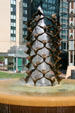 Dove Peace Fountain by Charles Eugene Gagnon at Centerpiece Galleria on Plaza Mall entrance to Mayo Clinic. Rochester, MN.