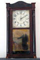 Mantle clock with painting of George Washington at General Daniel Bissell House. St. Louis, MO.