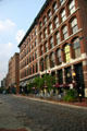 Laclede's Landing historic district streetscape along N. 2nd St. St Louis, MO.