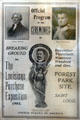 Official program for ground breaking of for Louisiana Purchase Exposition at Missouri History Museum. St Louis, MO.