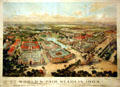 Birds eye poster view of St Louis World's Fair grounds at Missouri History Museum. St Louis, MO.