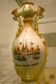 Vase of St Louis World's Fair with Louisiana Purchase Monument at Missouri History Museum. St Louis, MO.