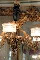 Lamp fixture in parlor at Campbell House Museum. St. Louis, MO.