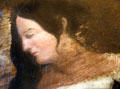 Bear Robe wife of Henri Chatillon painting detail at Chatillon-DeMenil Mansion. St. Louis, MO.