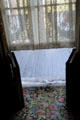 Window frame which opens into a door at Chatillon-DeMenil Mansion. St. Louis, MO.