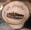 Palace of Transportation souvenir footed plate from 1904 Louisiana Purchase Exposition at Chatillon-DeMenil Mansion. St. Louis, MO.