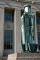 Art Deco lamp outside St. Louis United States Post Office. St Louis, MO.
