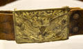 Civil War belt buckle at Jefferson Barracks. St. Louis, MO
