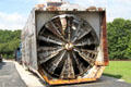 12-foot cutting wheel of Union Pacific #90081 rotary snowplow at St. Louis Museum of Transportation. St. Louis, MO.