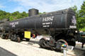 Union Tank Line #14387 frameless tank car at St. Louis Museum of Transportation. St. Louis, MO.