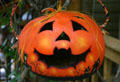 Ceramic jack-o-lantern at Silver Dollar City. Branson, MO.
