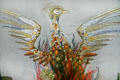 Embroidered phoenix hanging at St. Aldermanbury at Westminster College. Fulton, MO.