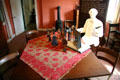 Dining table of Mark Twain Boyhood Home. Hannibal, MO.