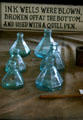 Ink wells in Grant's Drug Store at Mark Twain Boyhood Home & Museum. Hannibal, MO.