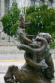 Detail of centaur grappling with snake on Fountain of Centaurs by Adolph A. Weinman at Missouri State Capitol. Jefferson City, MO.