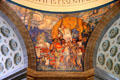 Pioneers dome mural by Frank Brangwyn at Missouri State Capitol. Jefferson City, MO.