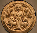 Limestone carving of St Thecla & Wild Beasts probably from Egypt at Nelson-Atkins Museum. Kansas City, MO.