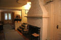 Fireplace of Thomas Hart Benton Home. Kansas City, MO.