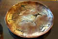 Platter with deer in Indian style by Ted DeGrazia at Thomas Hart Benton Home. Kansas City, MO.