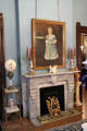 Music room fireplace at Vaile Mansion. Independence, MO.