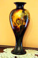 Painted vase, probably Weller Pottery, at Lewis-Bingham-Waggoner House. Independence, MO.