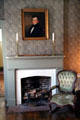 Parlor fireplace in Jackson County Marshall's House Museum. Independence, MO.