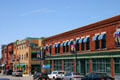18th St. in jazz district streetscape at American Jazz Museum. Kansas City, MO.