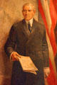 Woodrow Wilson detail of Panthéon de la Guerre mural after French original by Daniel MacMorris at Liberty Memorial. Kansas City, MO.