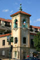 Decorated tower on shop at Country Club Plaza shopping area. Kansas City, MO.