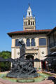 Chandler Court with Fountain of Bacchus at Country Club Plaza shopping area. Kansas City, MO.