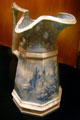 Pitcher with Gothic house theme found in wreck at Steamboat Arabia Museum. Kansas City, MO.