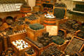 Hardware & glass panes found in wreck at Steamboat Arabia Museum. Kansas City, MO.