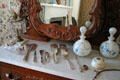 Dresser with dresser set at John Wornall House Museum. Kansas City, MO.