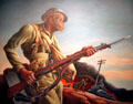 "Negro Soldier" painting by Thomas Hart Benton at State Historical Society of Missouri. Columbia, MO