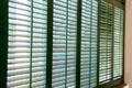 Louvered slats of shutters at Beauvoir. Biloxi, MS.
